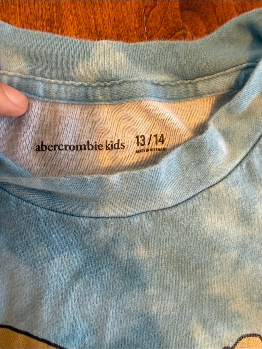 abercrombie kids Blue Tie-Dye Bronco Surf Graphic Tee - Picture 2 of 2